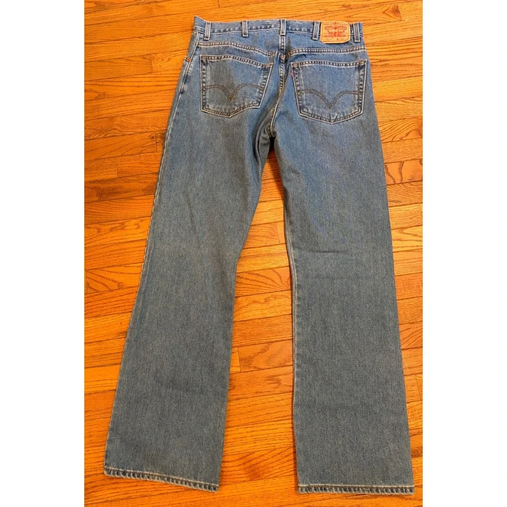 Levis 517 Mens Bootcut Jeans Medium Wash Denim Blue 38x34 Red Tab Western